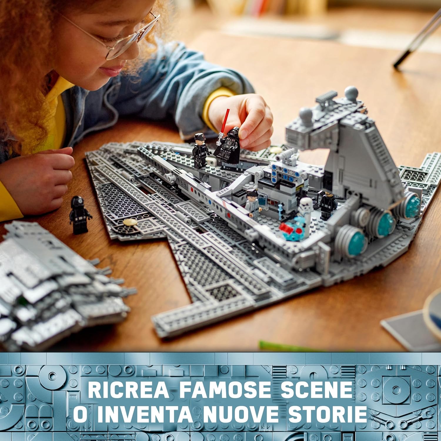 Thumbnail 6 de LEGO Star Wars 75394 Imperial Star Destroyer – Dominio della Galassia con Interni Dettagliati e 7 Minifigure