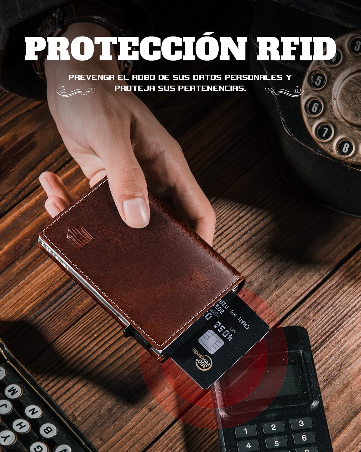 Thumbnail 5 de DODENSHA MagSnap Cartera Slim para Hombre con RFID y Monedas 😊