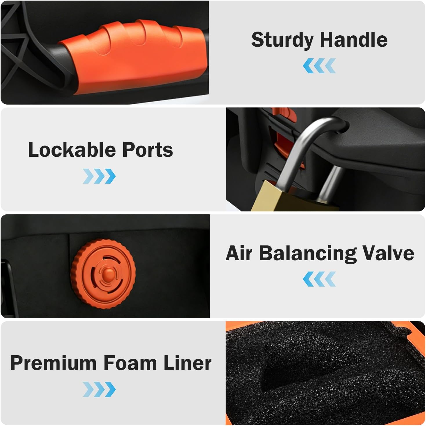 Thumbnail 4 de MONOJOY IP67 Waterproof Hard Carrying Case for Starlink Mini (with Foam Insert)