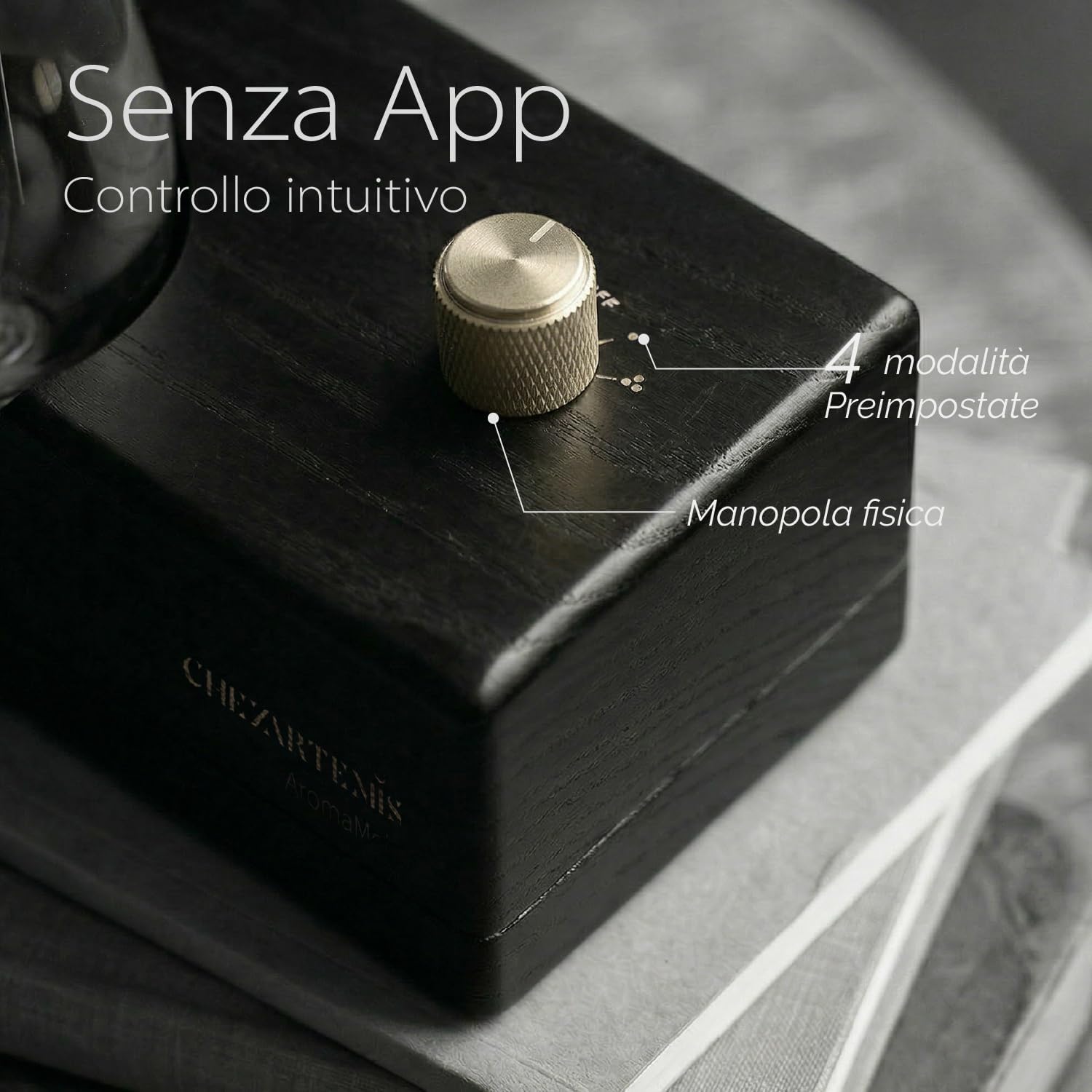 Detalle 2 de Diffusore per oli essenziali Black Obsidian