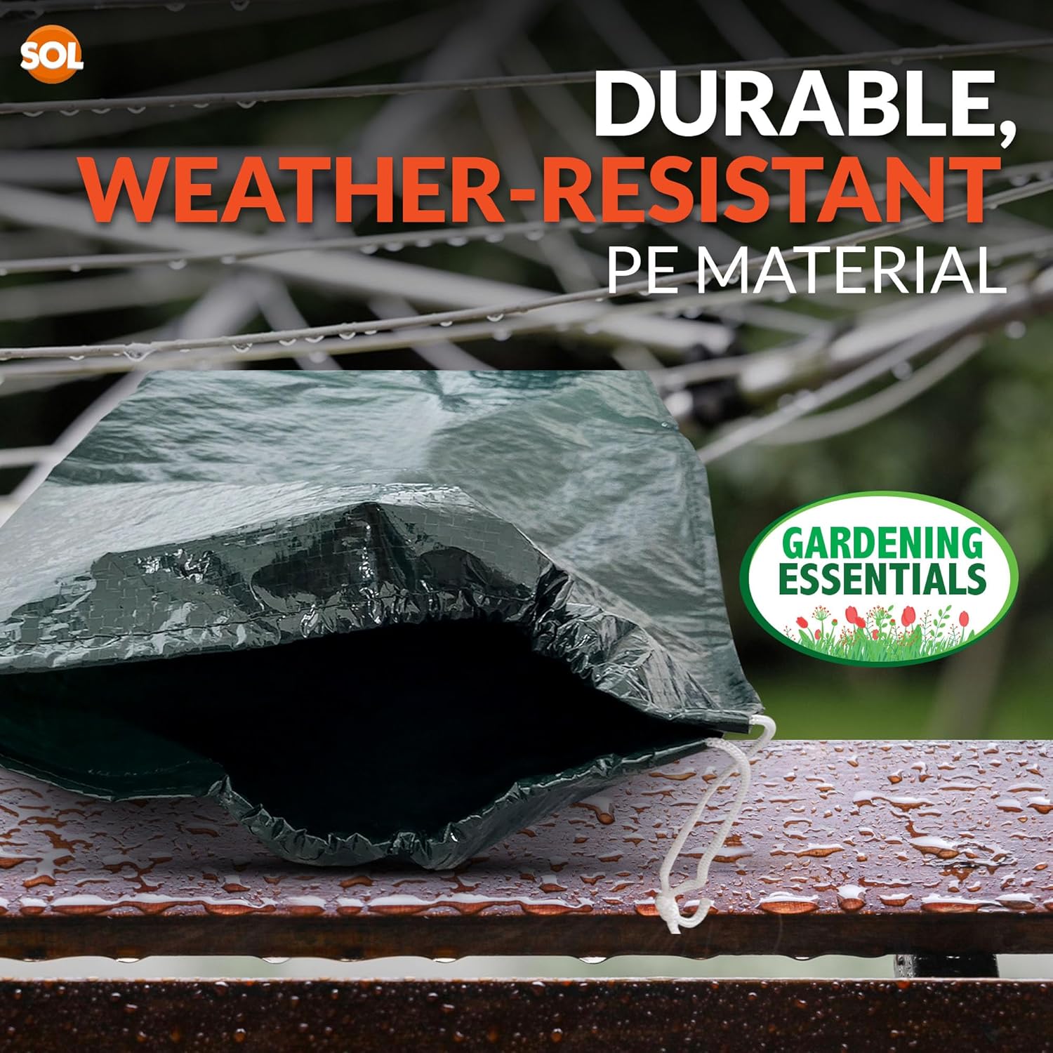 Thumbnail 4 de SOL Rotary Line Cover (148x30cm) heavy-duty rotary washing line waterproof cover