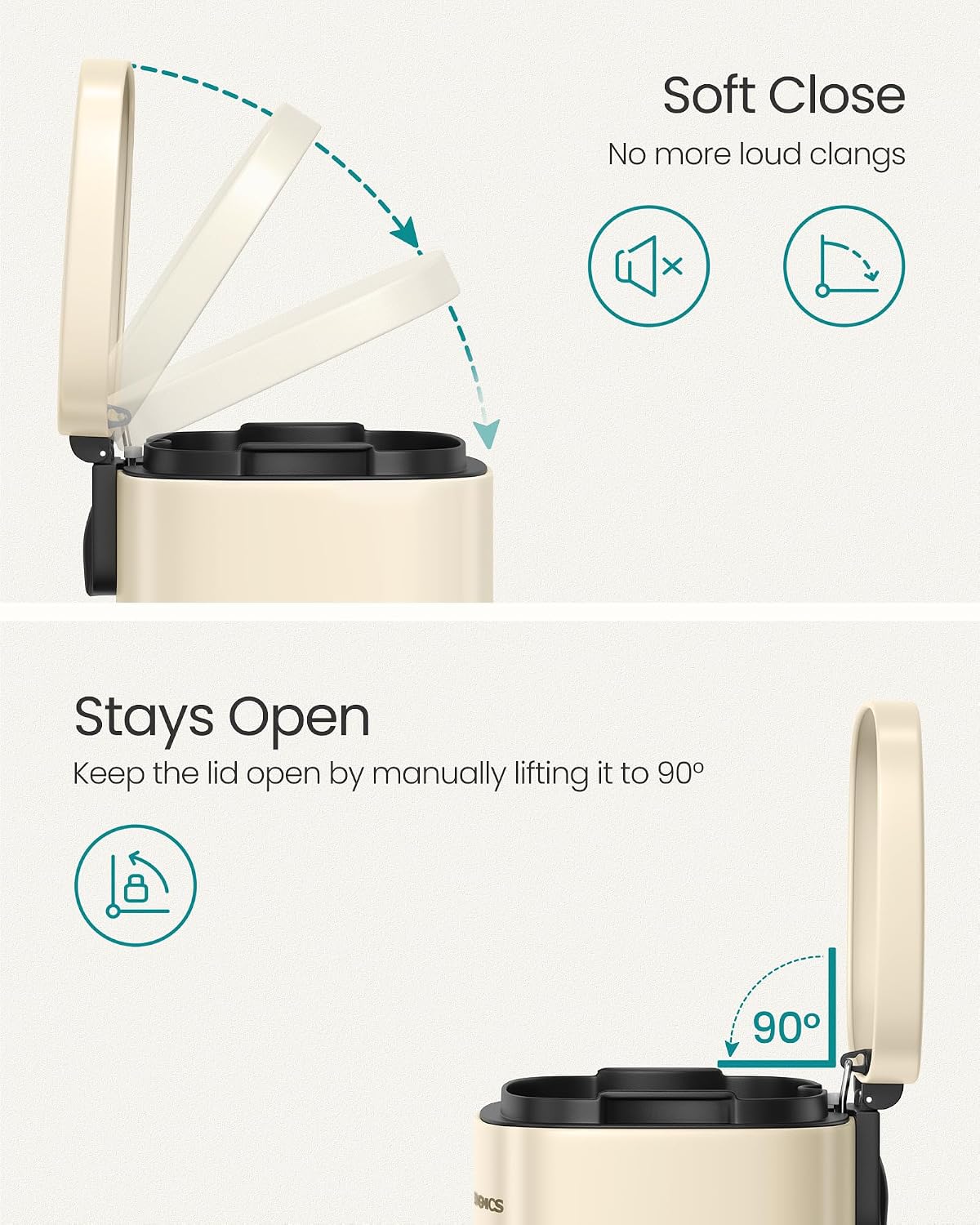 Thumbnail 4 de SONGMICS Kitchen Bin 50 L pedal bin
