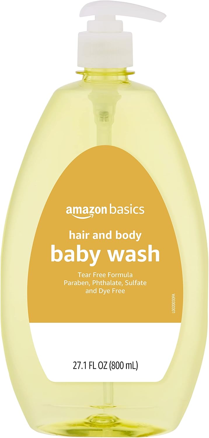 Detalle 2 de Amazon Basics Tear-Free Baby Hair & Body Wash (4-Pack, 27.1 fl oz each)