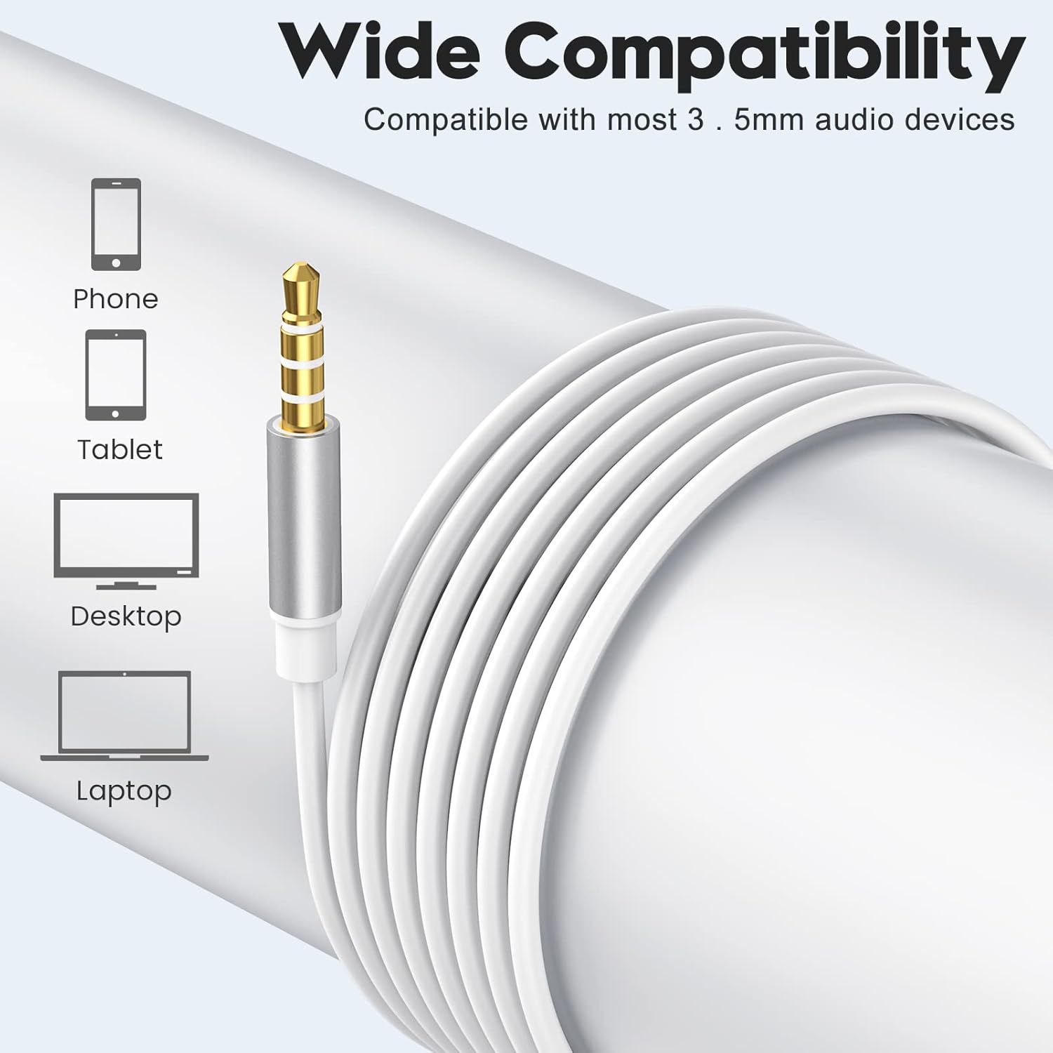 Thumbnail 5 de BENEWY wired in-ear headphones with 3.5mm jack, microphone and volume control
