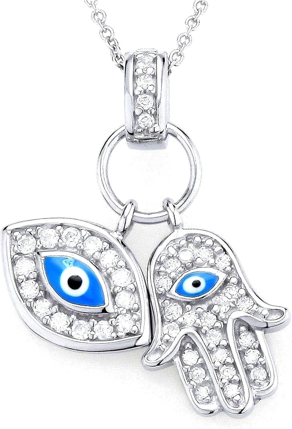 Thumbnail 6 de My Daily Styles Hamsa necklace in 925 sterling silver