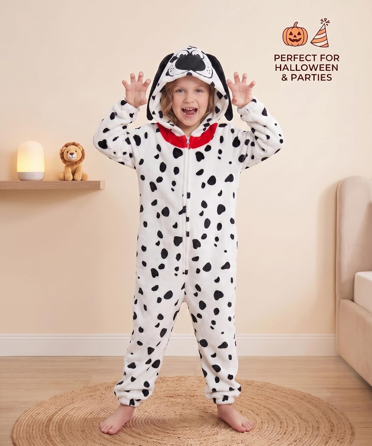 Thumbnail 6 de LONULAIN WXETSY Kids’ Animal Onesie Pajamas, Flannel Fleece Hood and Pockets