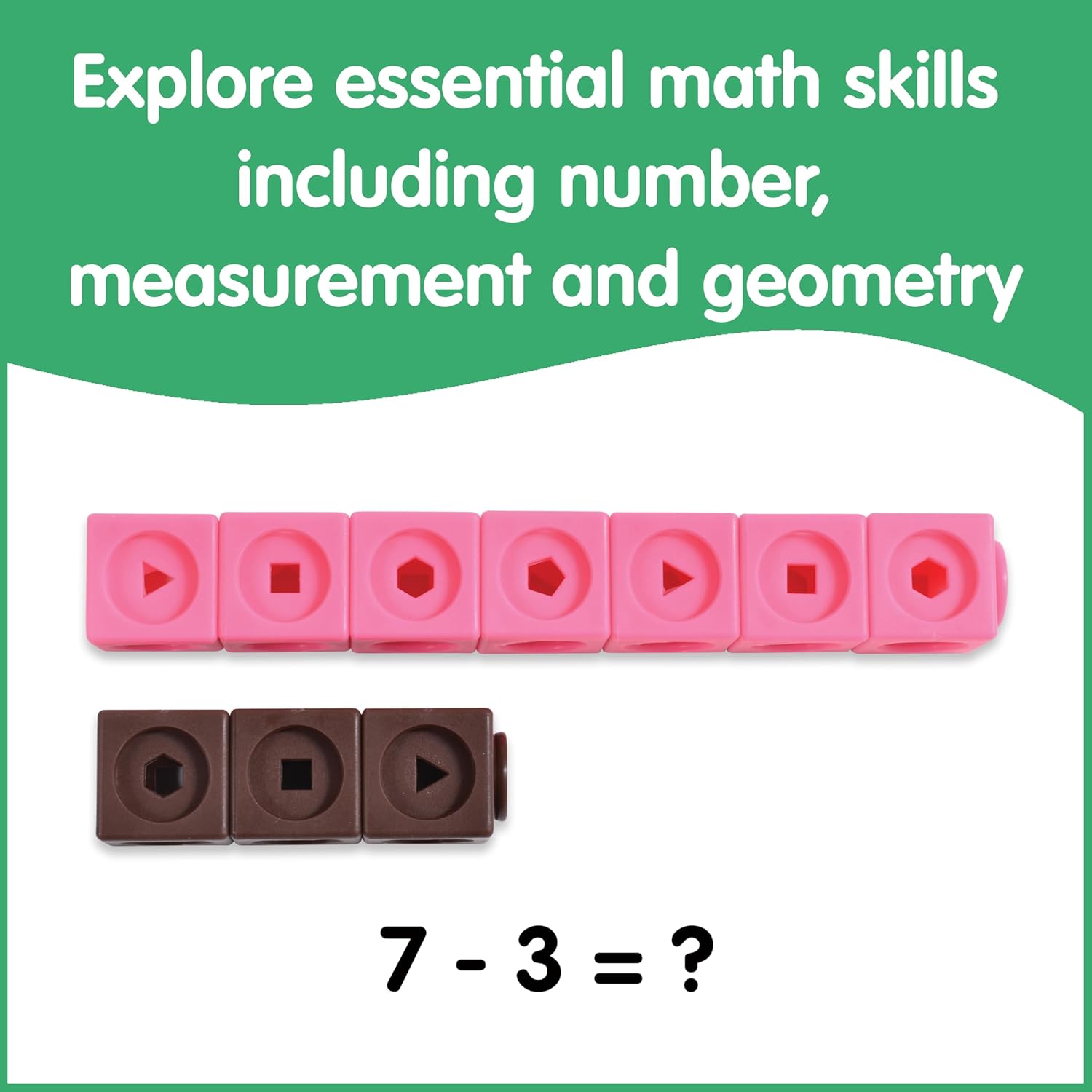 Detalle de edxeducation Maths Cubes | Set of 100 for Classroom Counting and Early Maths