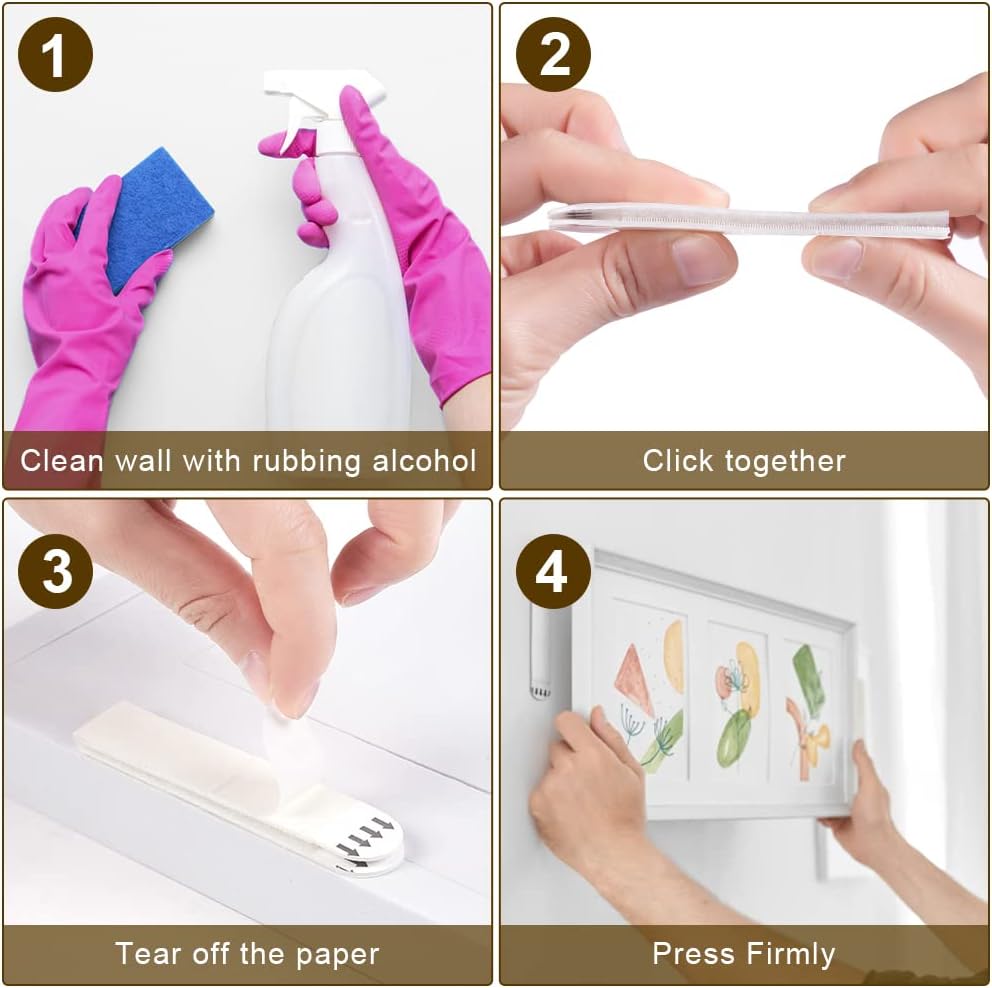 Thumbnail 4 de Ainiv Adhesive Picture Hanging Strips 93x19mm