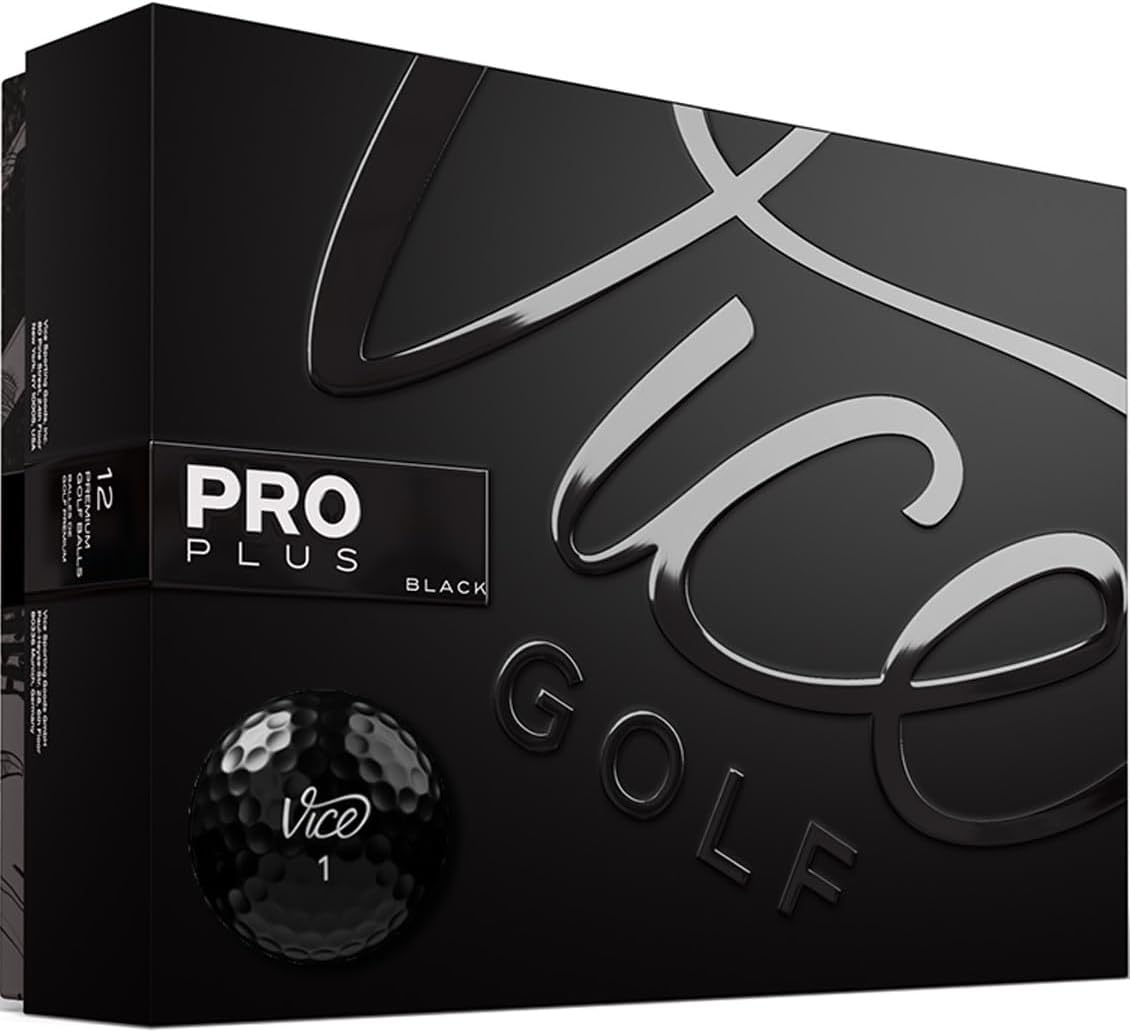 Detalle de Vice Pro Plus Golf Balls — 4-Piece Distance, Spin, and Feel for Low to Mid Handicap Players