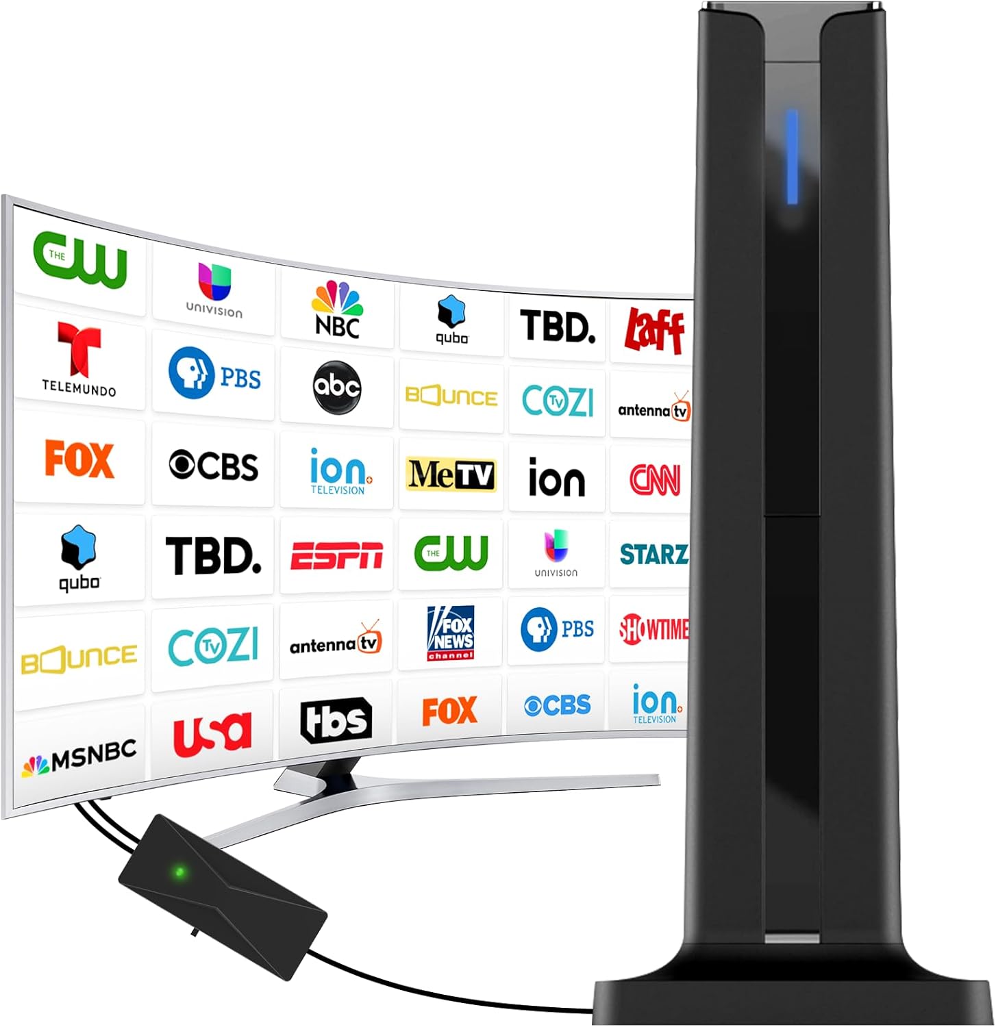 Detalle de ApexWaveTV Digital Indoor Antenna for Smart TV (7.0 in) with 360° Reception