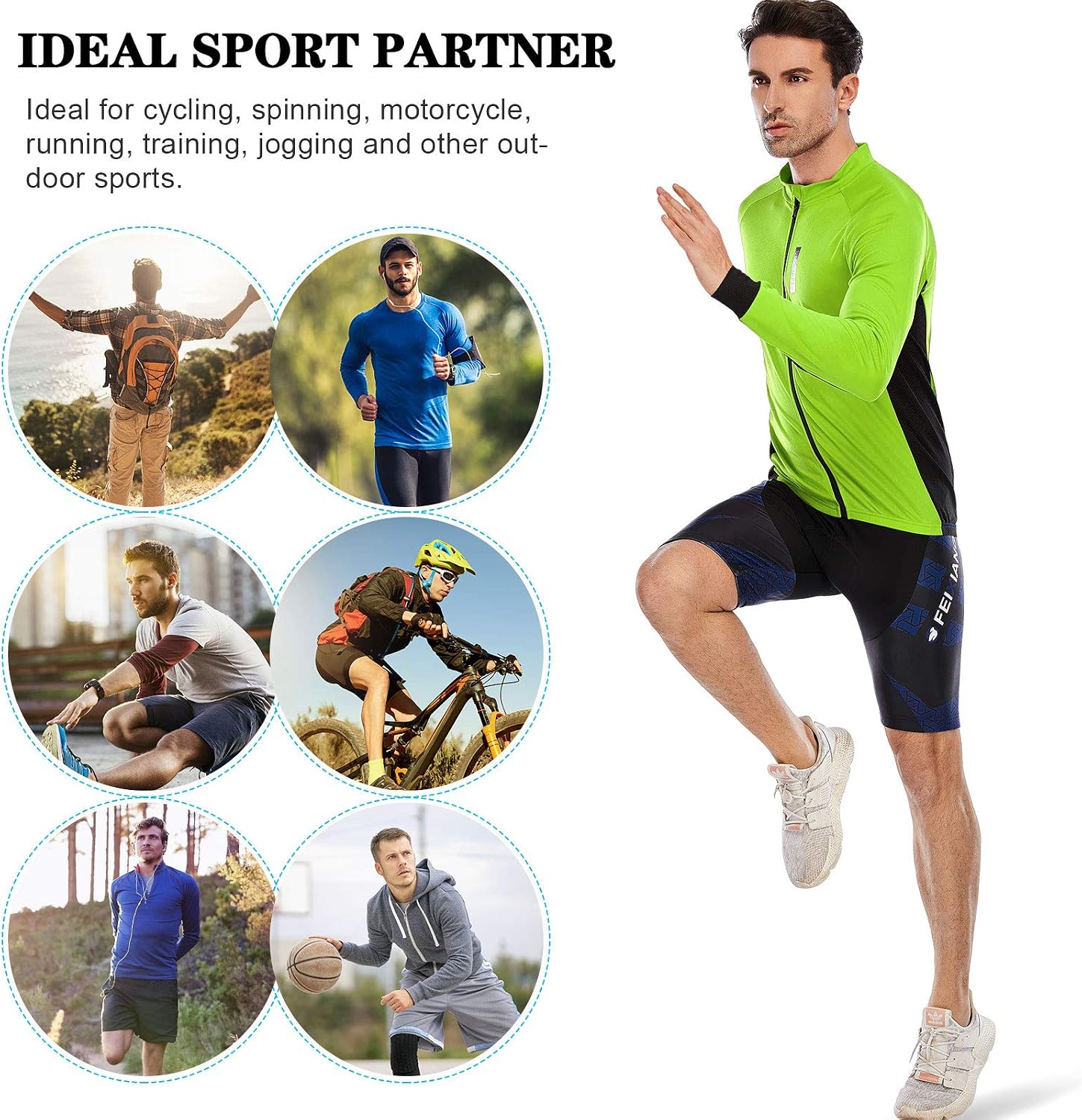 Detalle 2 de MEETWEE Magliette ciclismo uomo maglia MTB