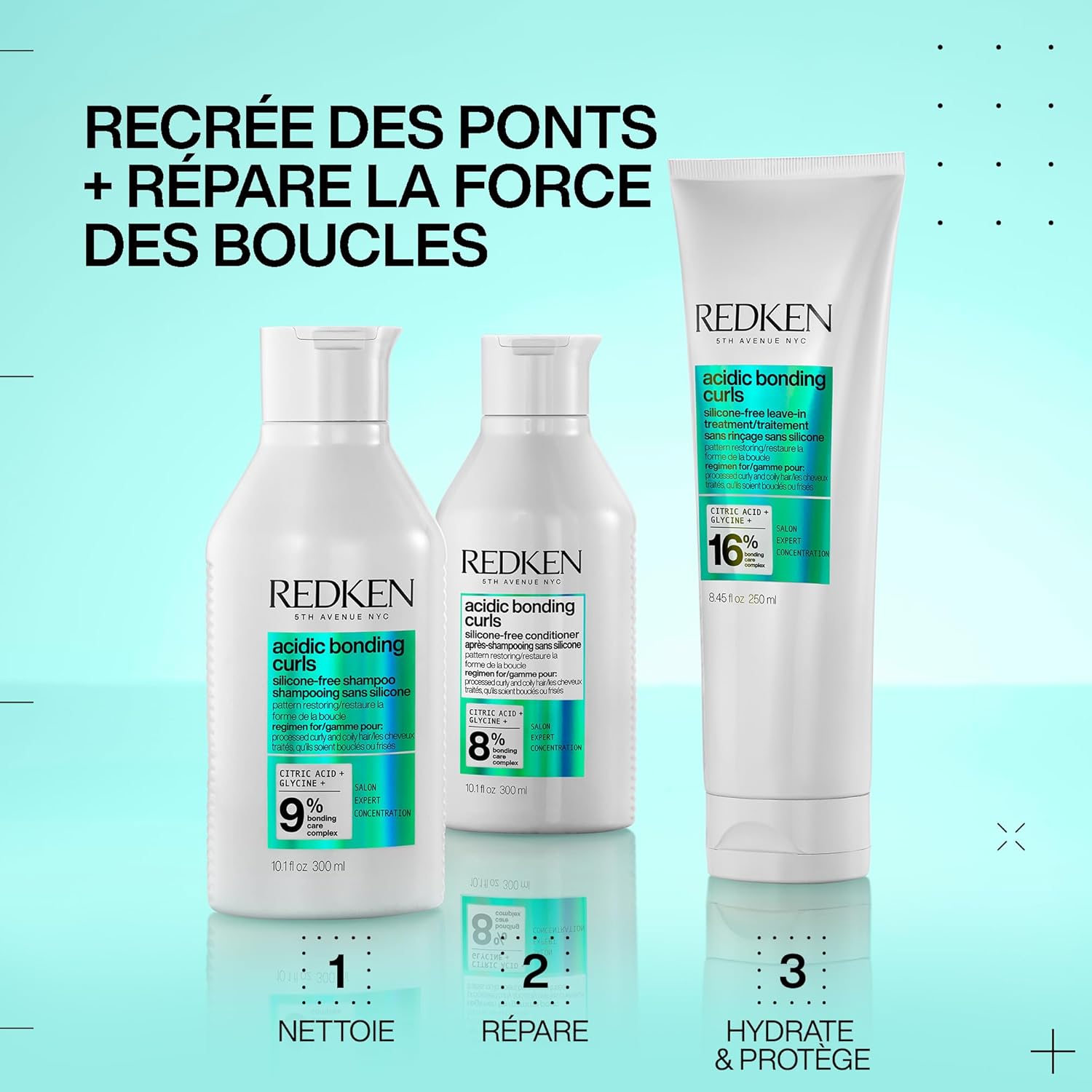 Detalle 2 de REDKEN Acidic Bonding Curl — Après-Shampoing Réparateur pour Boucles Abîmées (300 ml)