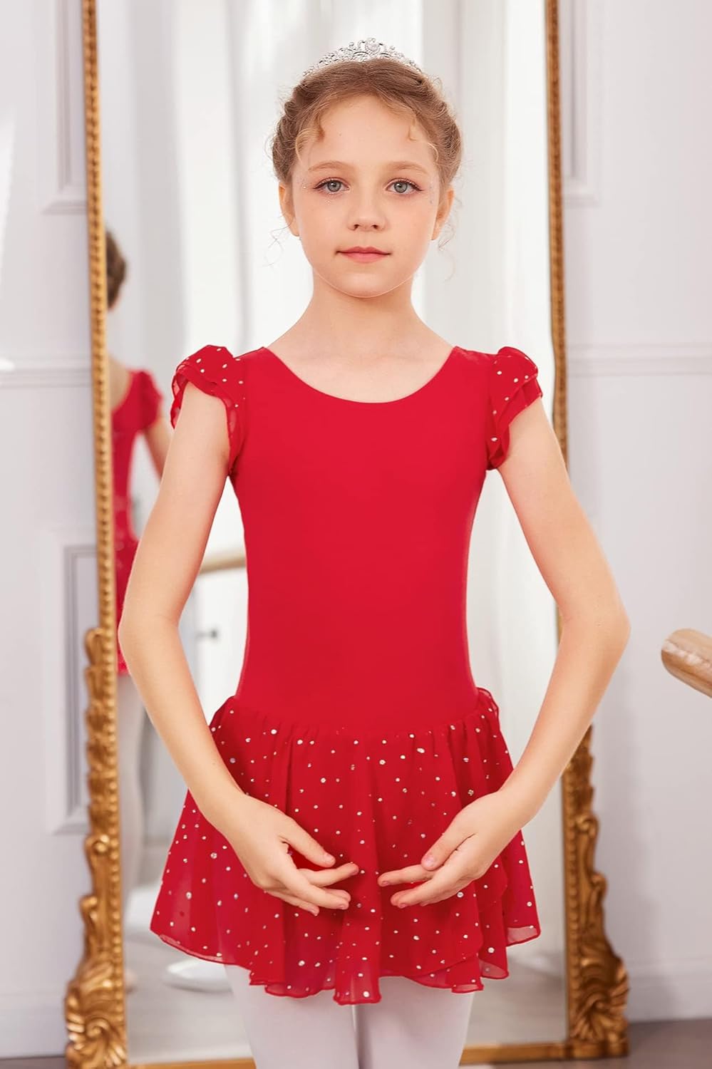 Thumbnail 1 de Justaucorps ballet fille en coton