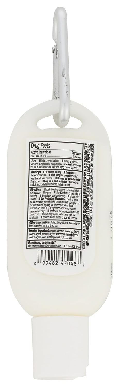 Thumbnail 1 de 365 by Whole Foods Market Sport Lotion Mineral Sunscreen SPF 30 (1.5 fl oz) with Carabiner