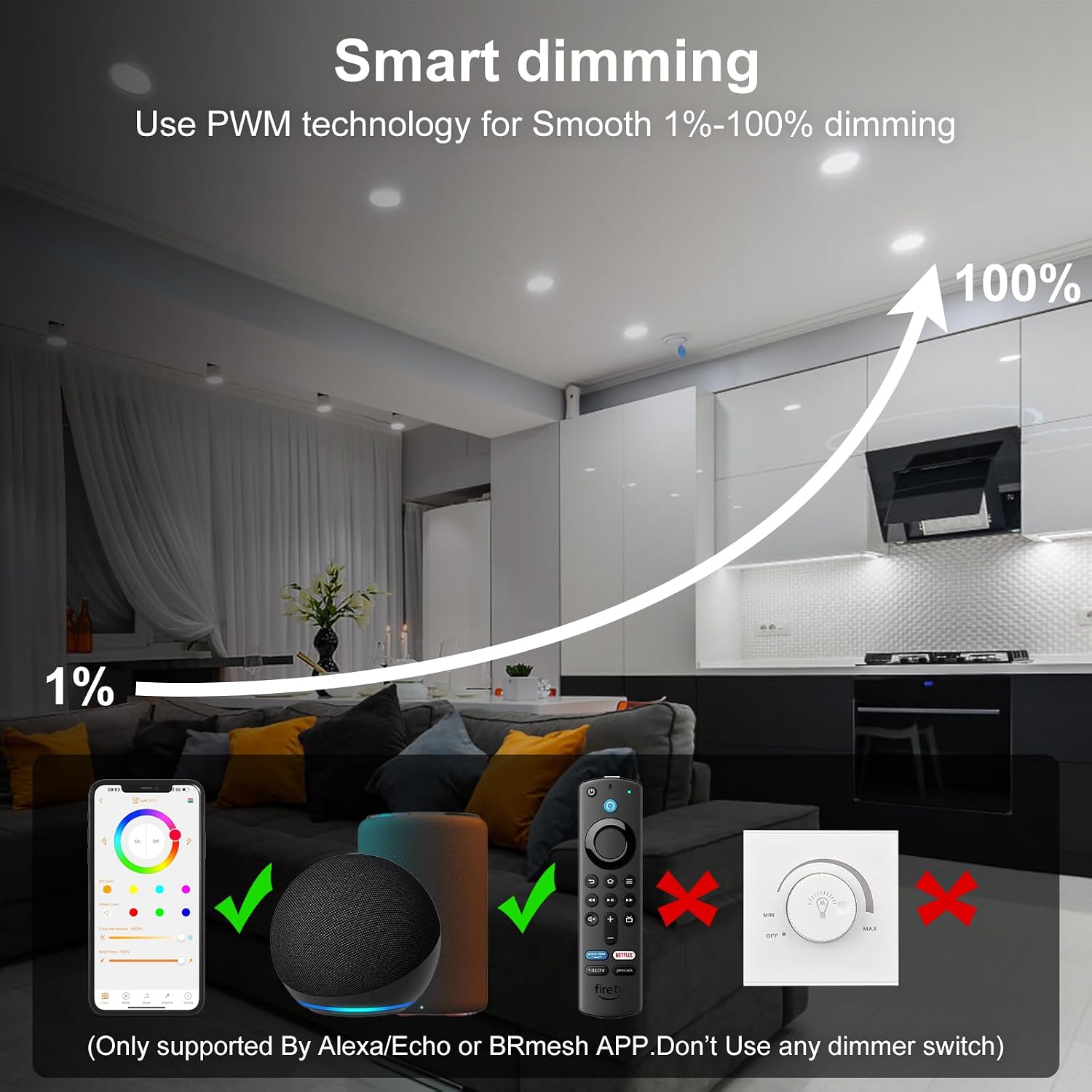 Detalle de ChangM Smart Recessed Lights 4-inch