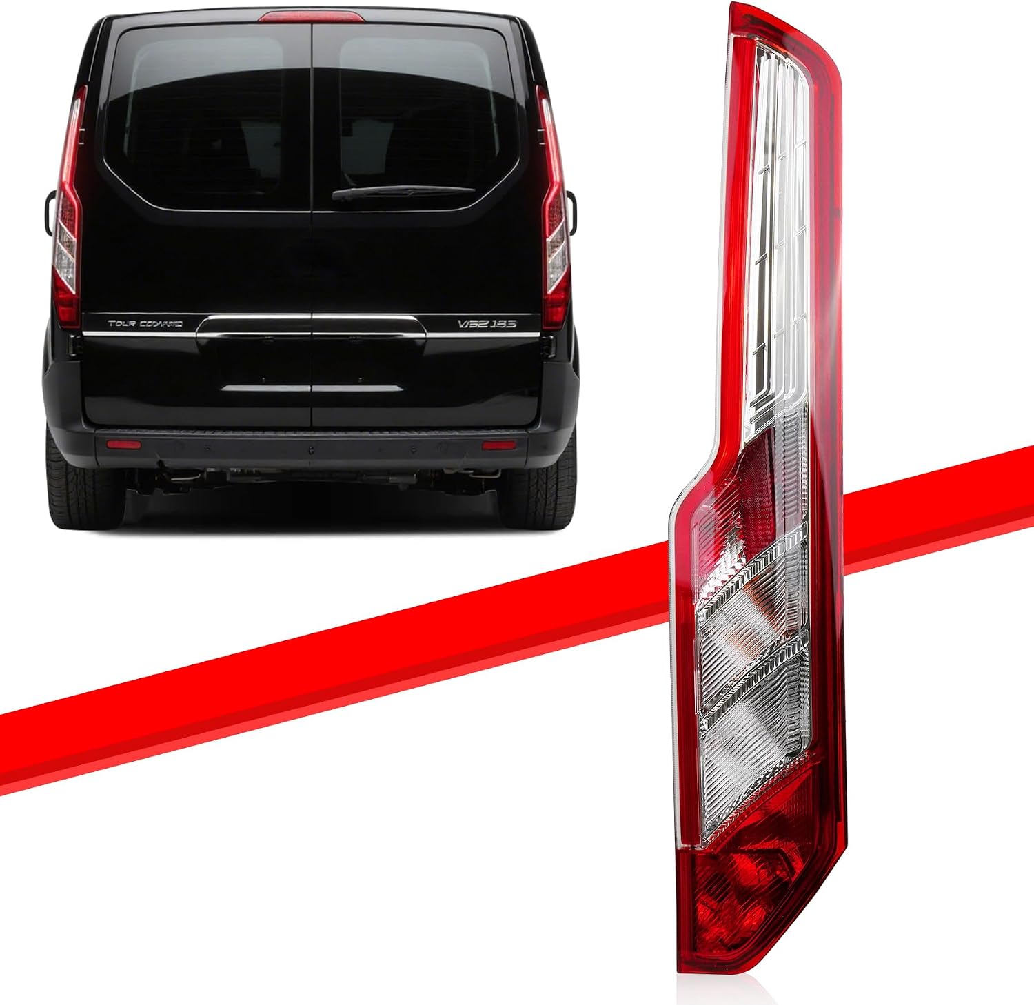 Thumbnail 5 de Convitex Left Rear Light Assembly for Ford Transit Custom V362 (2012–2023) – UK Left Side