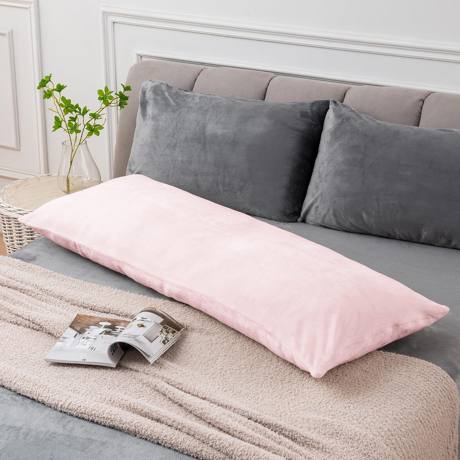 Detalle 2 de BEDELITE Body Pillow Cover 20 x 54 Inches