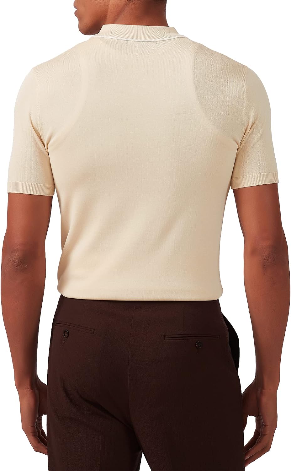 Detalle de Kallspin Men's Knit Polo Shirts Short Sleeve Jumpers for Golf, Beach and Summer Wear
