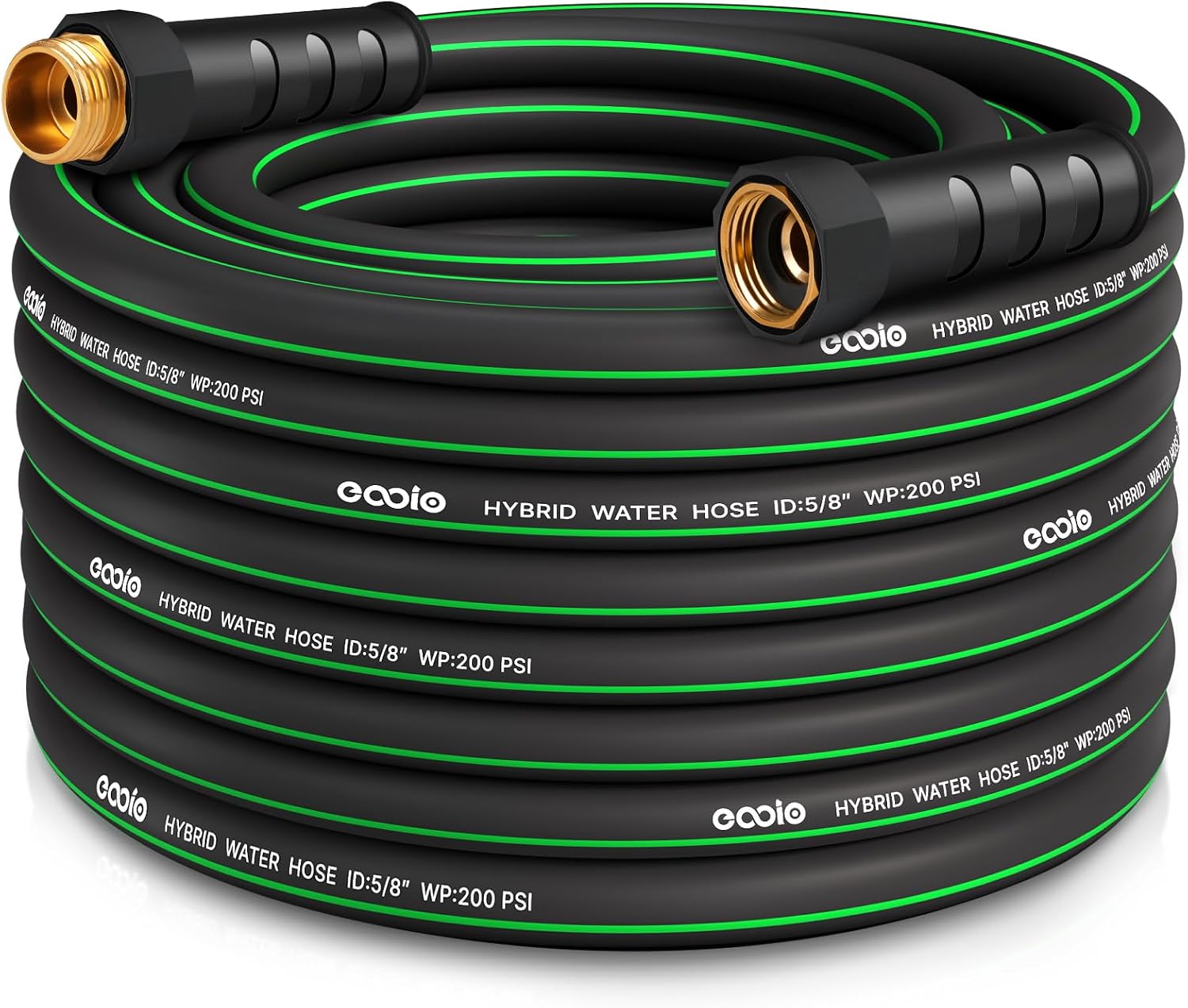 Detalle de EOOIO 50 ft Garden Hose, Lightweight Hybrid, Non-Expandable and Kink-Resistant