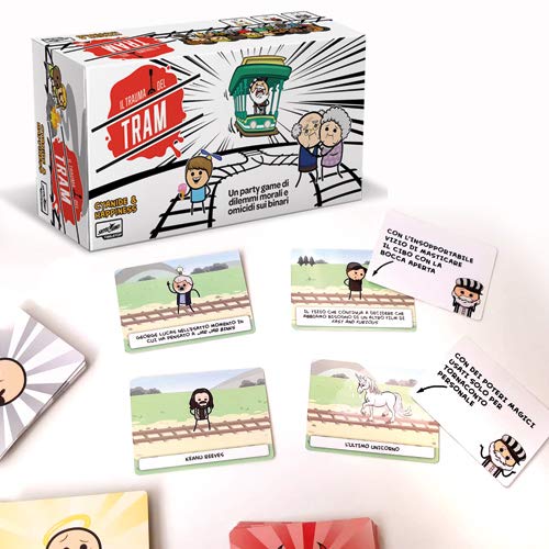 Detalle de Asmodee – IL TRAUMA DEL TRAM – Party Game con Carte da Gioco