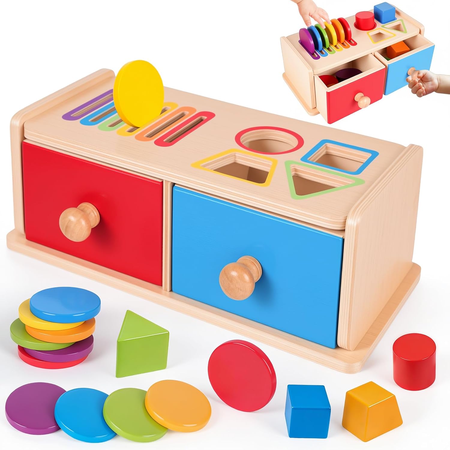 Detalle de Montessori Sortierspiel ab 1 Jahr