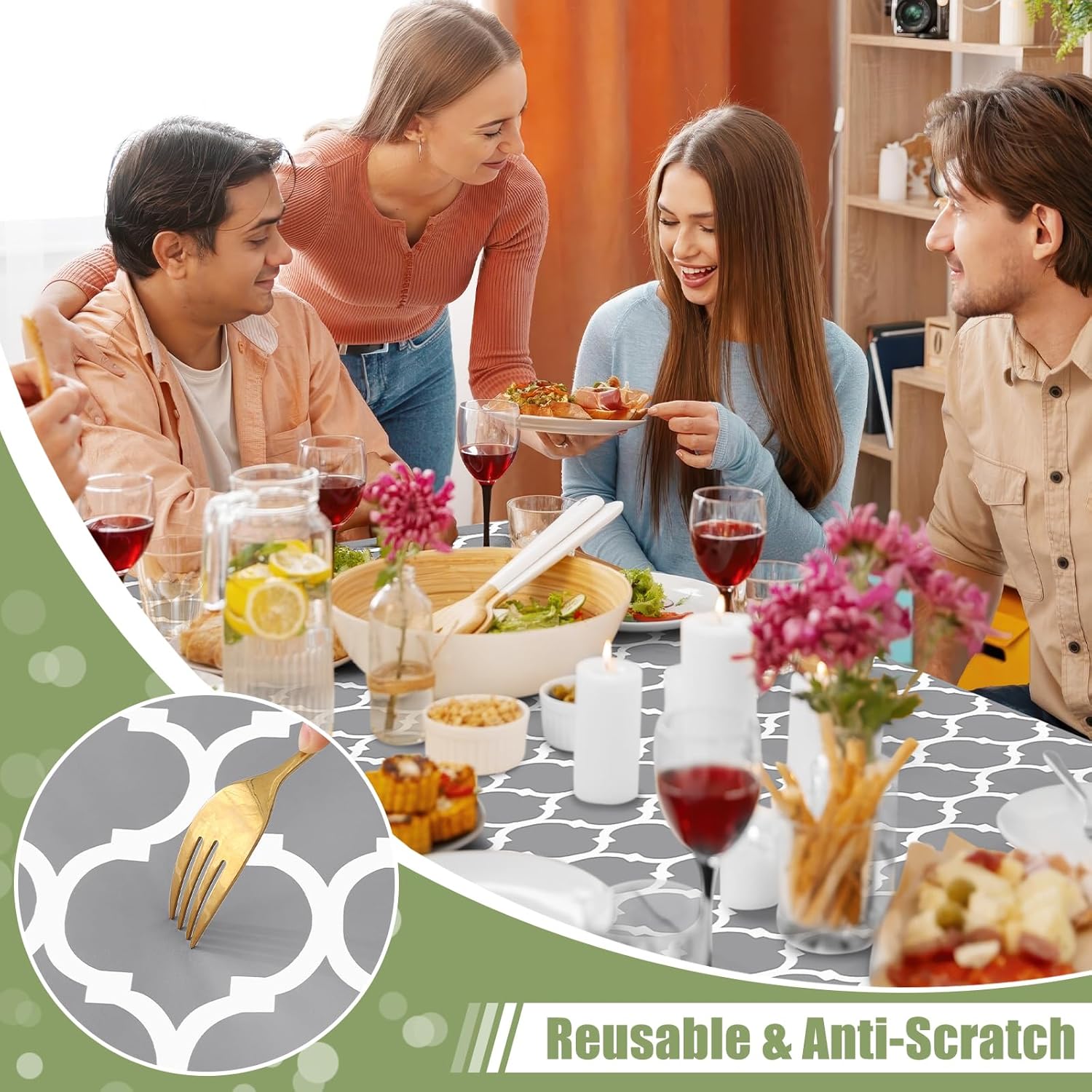 Thumbnail 6 de Smiry Rectangle Picnic Table Cover 30x72