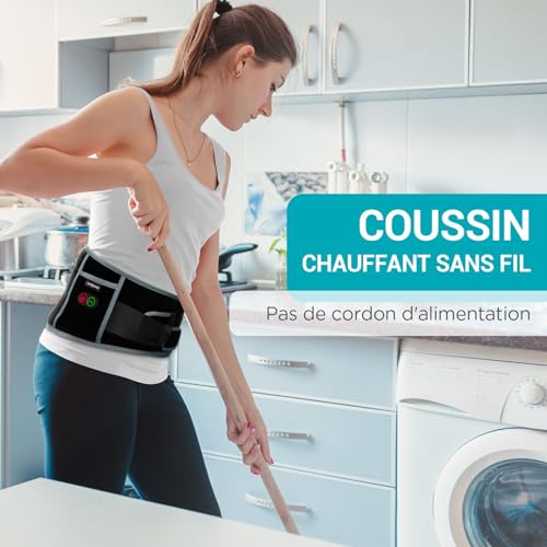 Thumbnail 6 de Comfytemp Ceinture lombaire chauffante sans fil, chaleur et vibrations