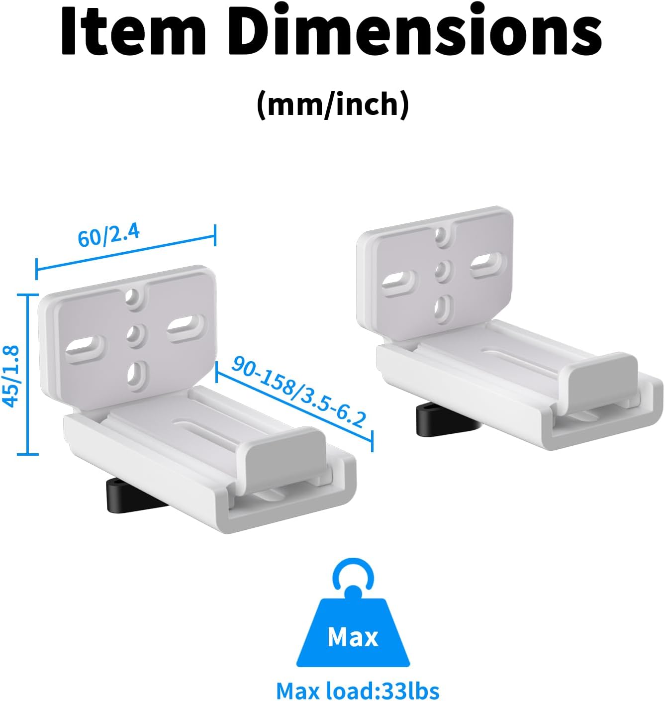 Thumbnail 1 de Suptek Universal Soundbar Wall Mount Bracket (SBR001HDW)
