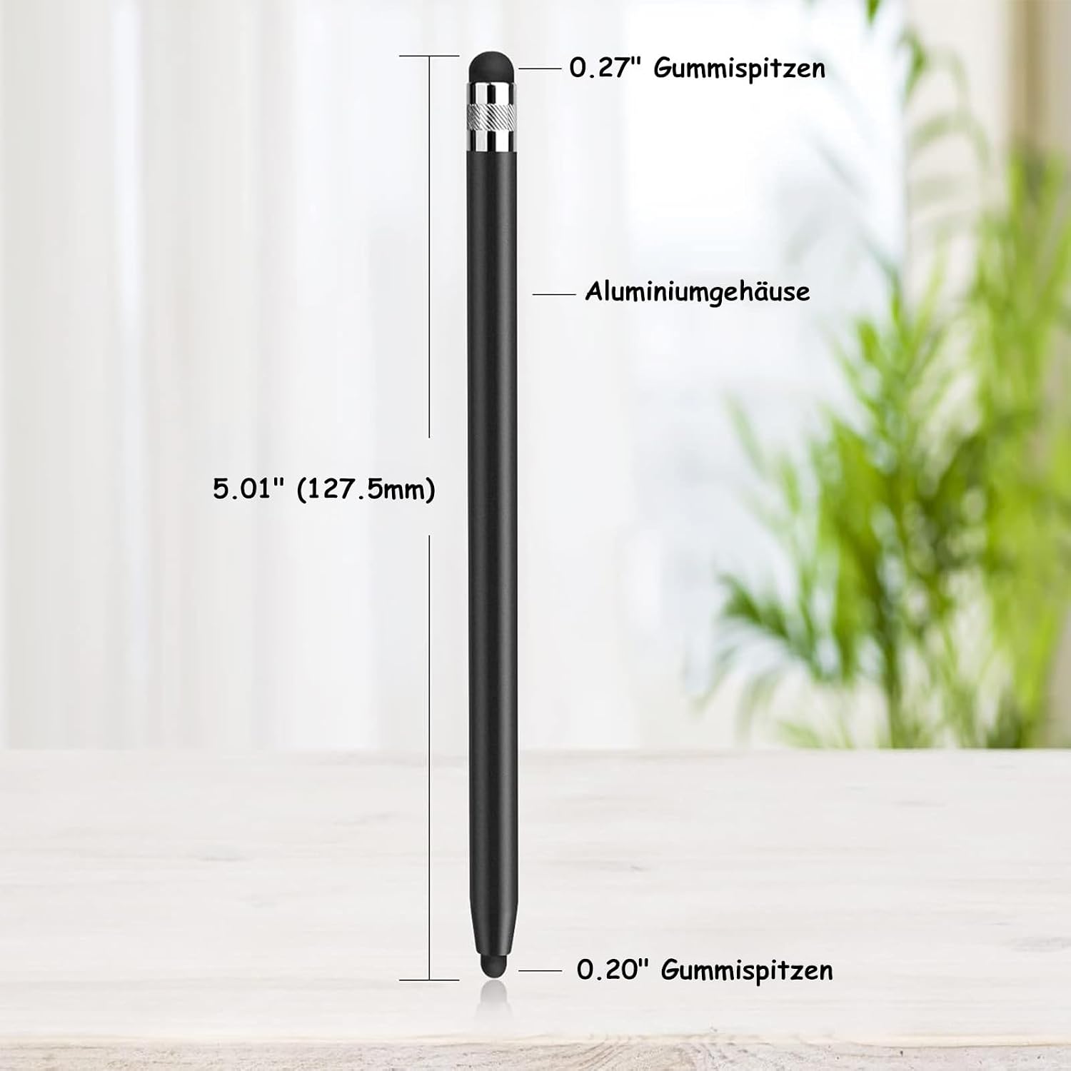 Detalle de Digiroot Stylus Pen 4er-Set mit austauschbaren Spitzen – kabelloser Touchscreen-Stift kompatibel mit Switch, iPad, Android und Co.
