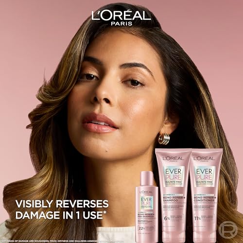 Detalle de L'Oreal Paris EverPure Bond Repair+ Shampoo & Conditioner Set with Bond + Amino Acid Complex