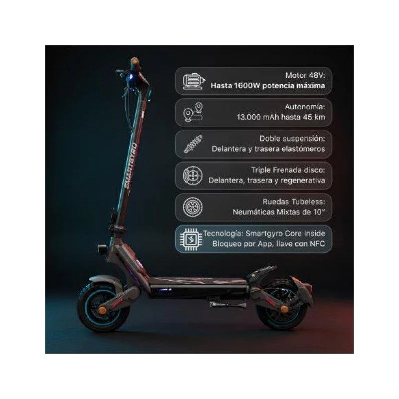 Thumbnail 3 de Smartgyro SG27-619: patinete eléctrico 600W con 45 km de autonomía