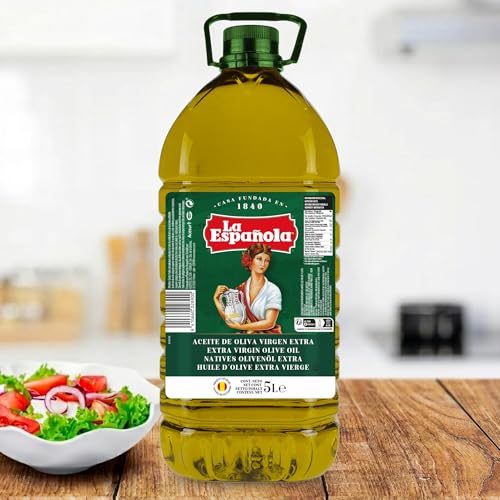 Detalle de La Española Aceite de Oliva Virgen Extra Selección Mediterránea 5L | AOVE equilibrado para cocinar y en crudo