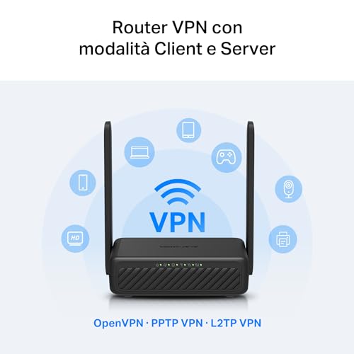 Thumbnail 8 de Mercusys MB113-4G Router WiFi con SIM: router portatile 4G LTE con VPN e USB-C