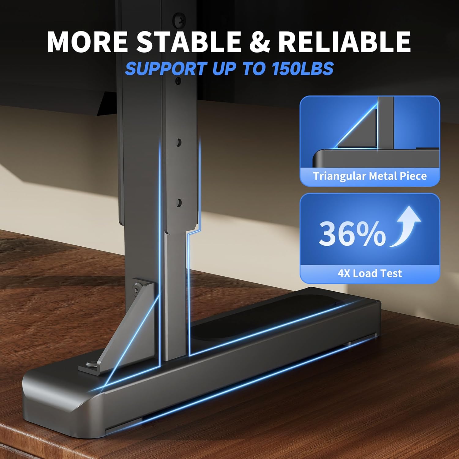 Detalle de XINLEI Large TV Stand Table Top for 24–92 inch TVs (ML3286)