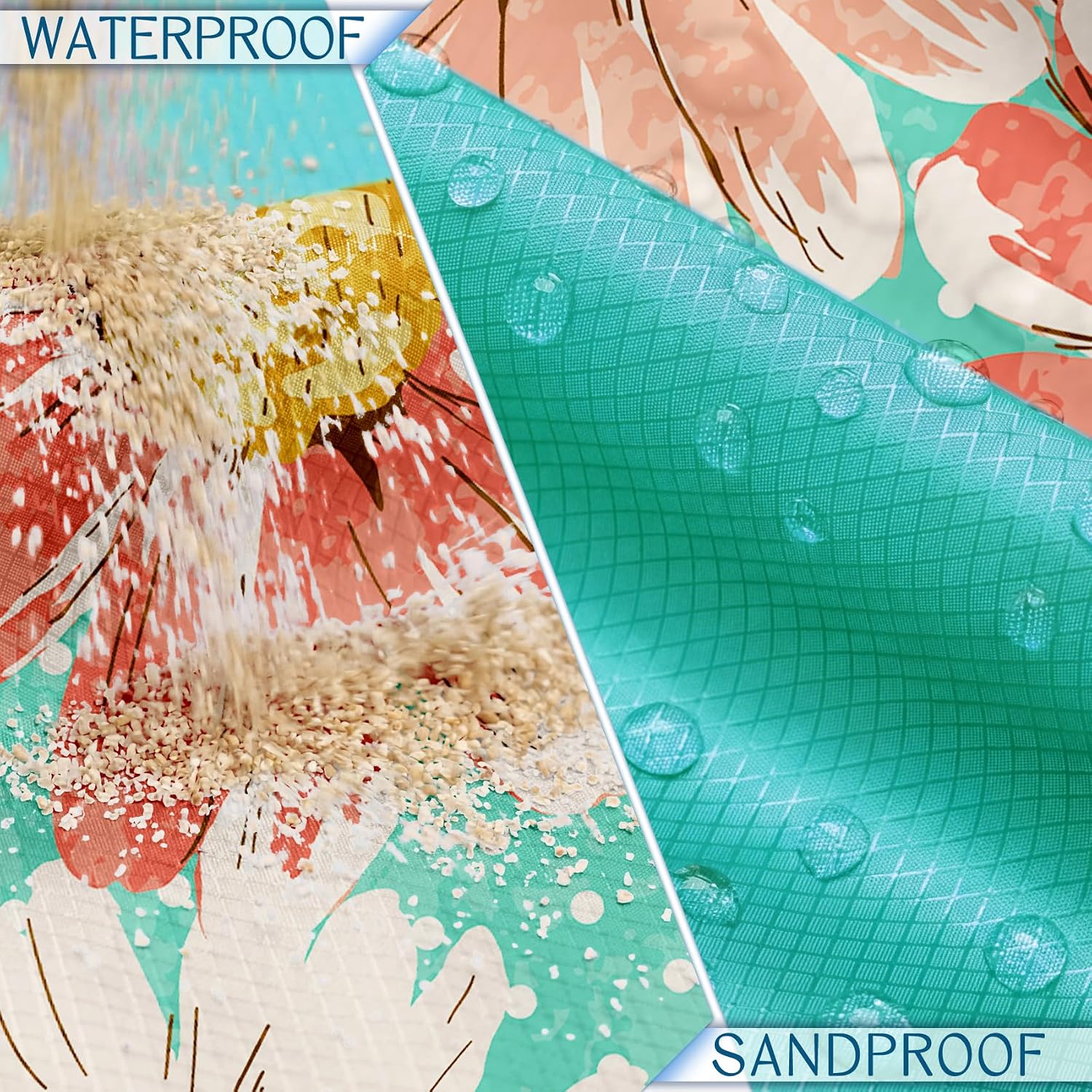 Detalle de Waterproof Sandproof Beach Blanket, 78 x 110 in