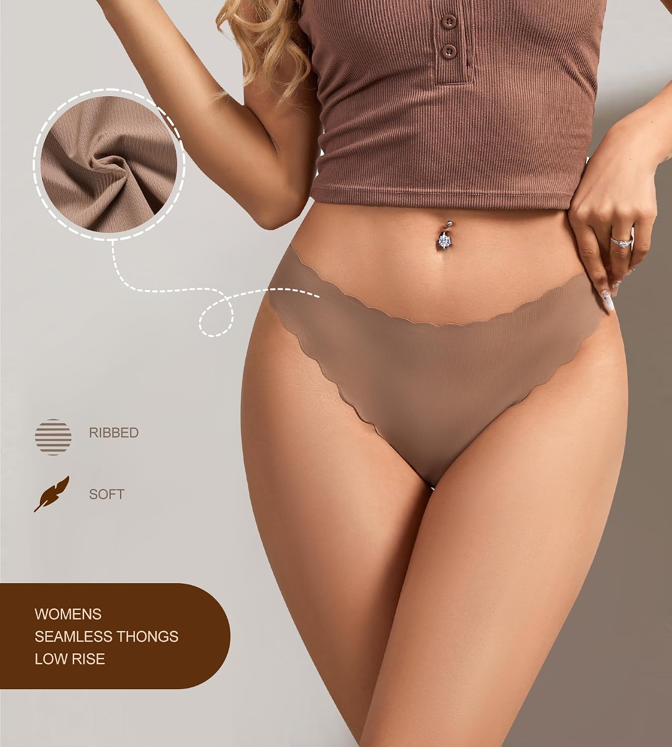 Thumbnail 2 de SHARICCA Seamless Thongs 🩲