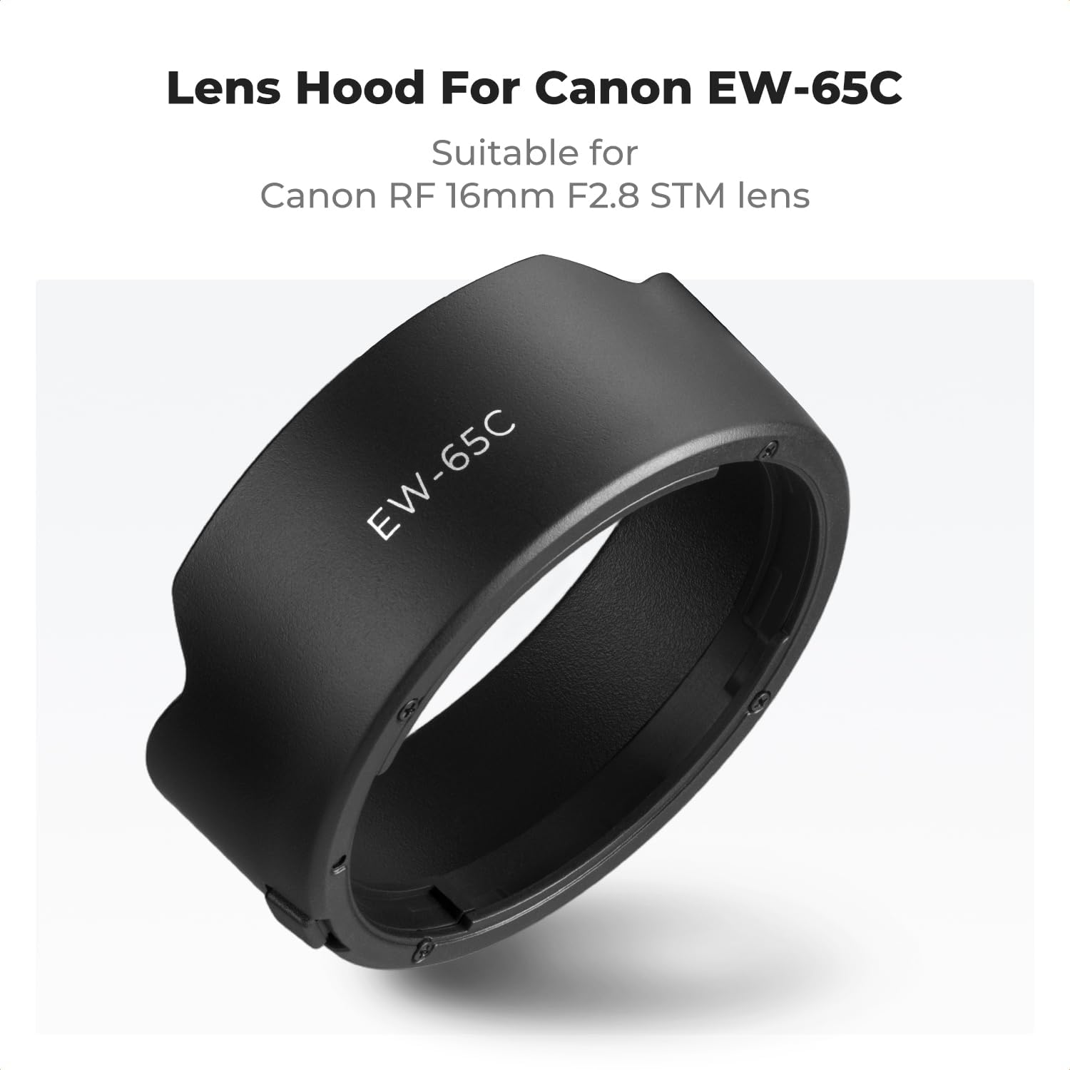 Thumbnail 1 de K&F CONCEPT EW65C parasol reversible para Canon RF 16 mm F2.8 STM