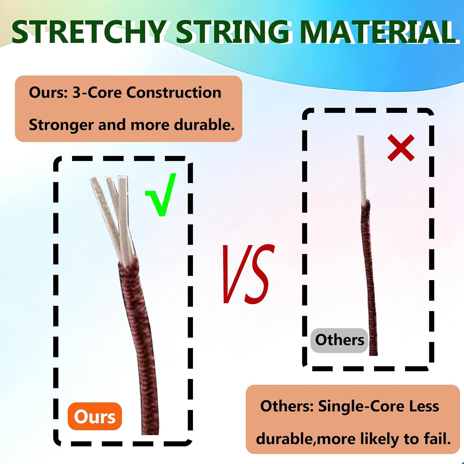 Detalle de Stretchy Bracelet Cord, 1mm