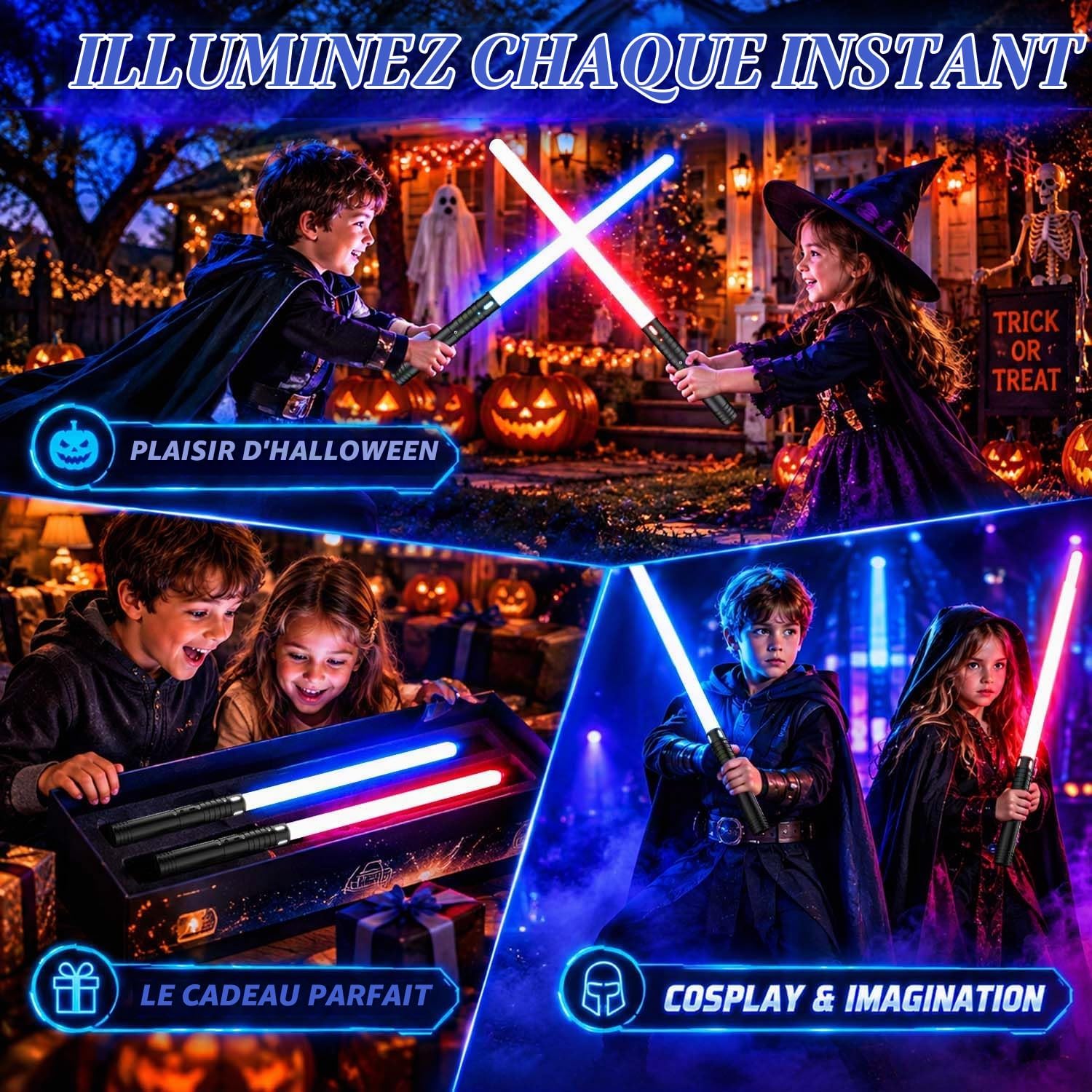 Thumbnail 6 de CSNDICE Lightsaber1.1 lichtzwaard, 15 kleuren, 4 modi en dubbel lemmet