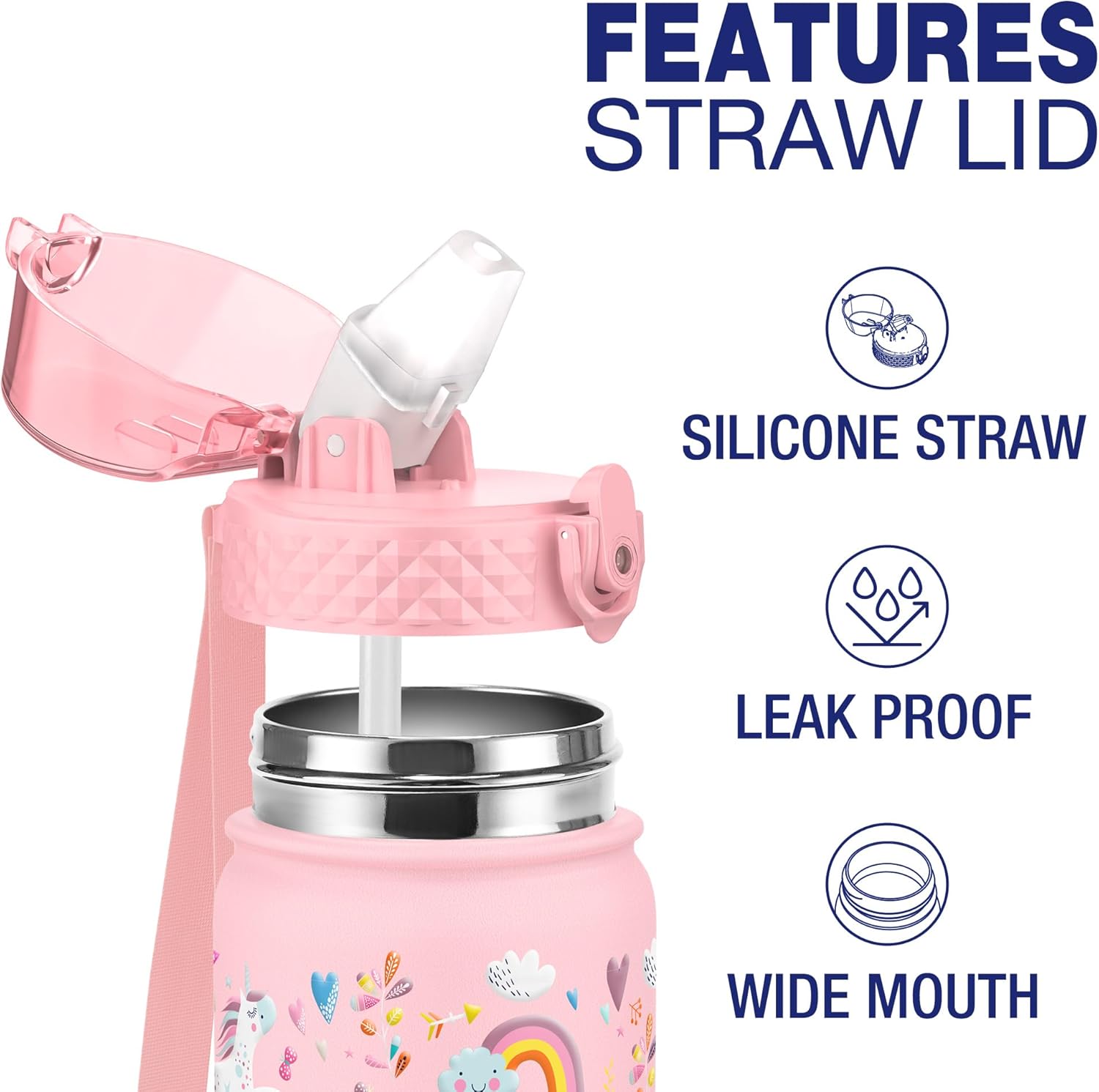Detalle 2 de GOPPUS 550ml Kids Insulated Water Bottle