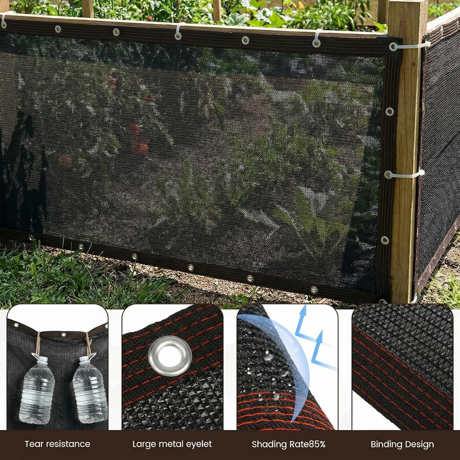 Thumbnail 2 de Otopone 1.5x10m Black Garden Screening – UV‑Resistant Privacy Netting for Outdoor Spaces