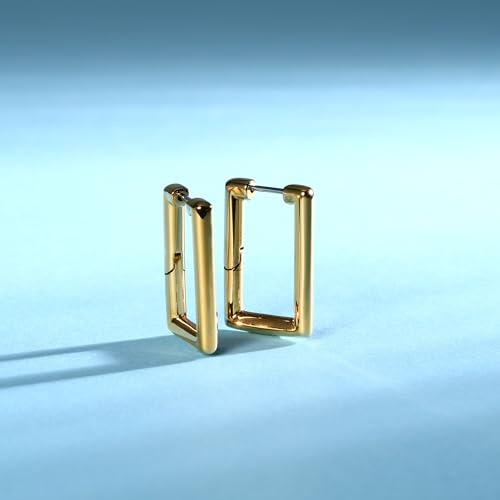 Detalle 2 de Morellato Boucles d'oreilles femme SAUP13 – Collection Creole, acier doré rectangulaire