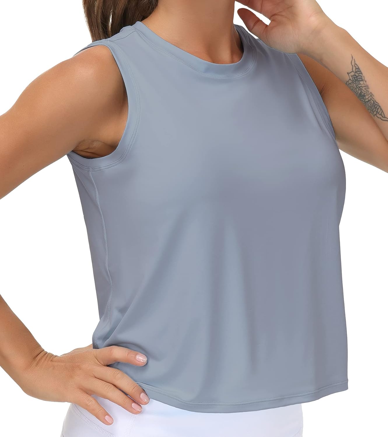 Thumbnail 1 de THE GYM PEOPLE Canotta sportiva Donna: top palestra con asciugatura rapida e tessuto fresco