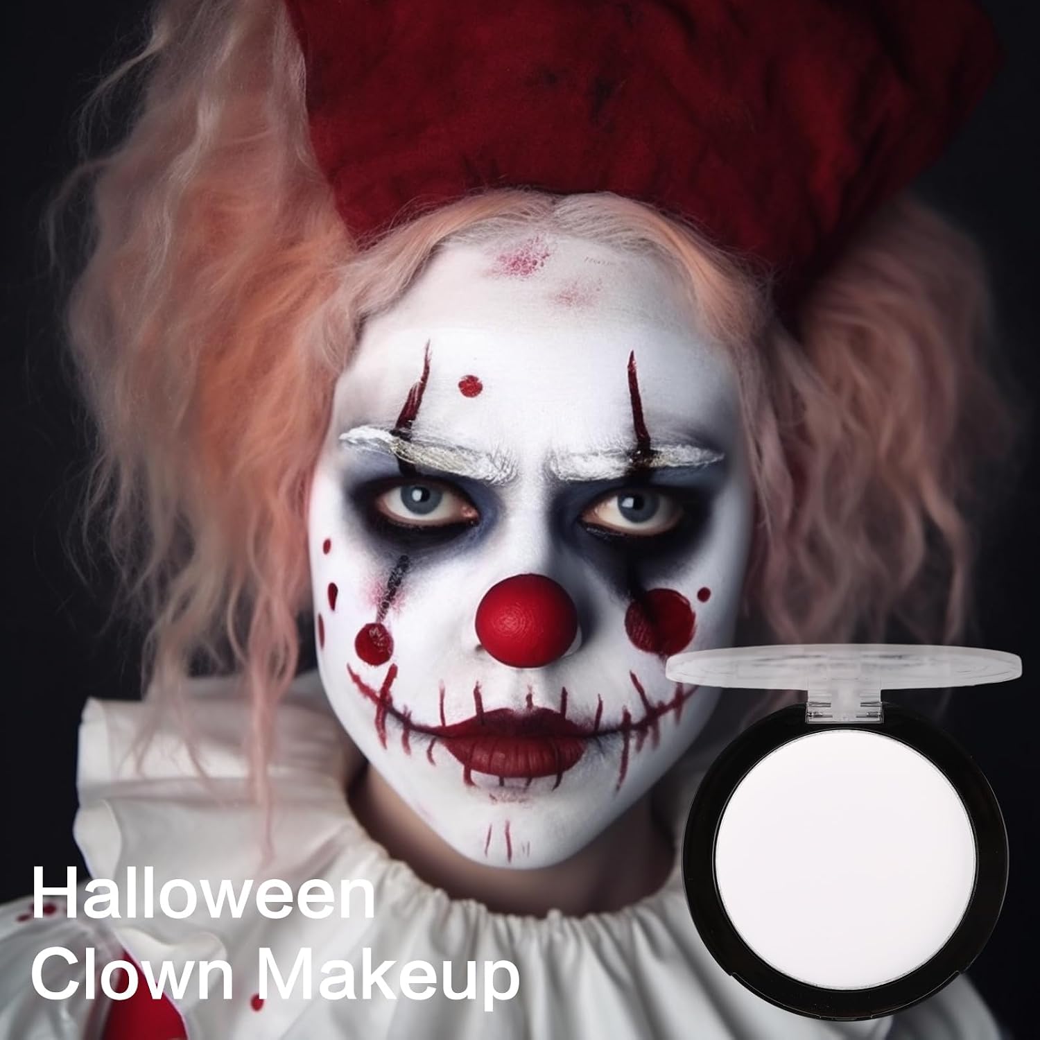 Detalle de UCANBE STUB106_03 White Cream-to-Powder Face & Body Paint, Matte Finish