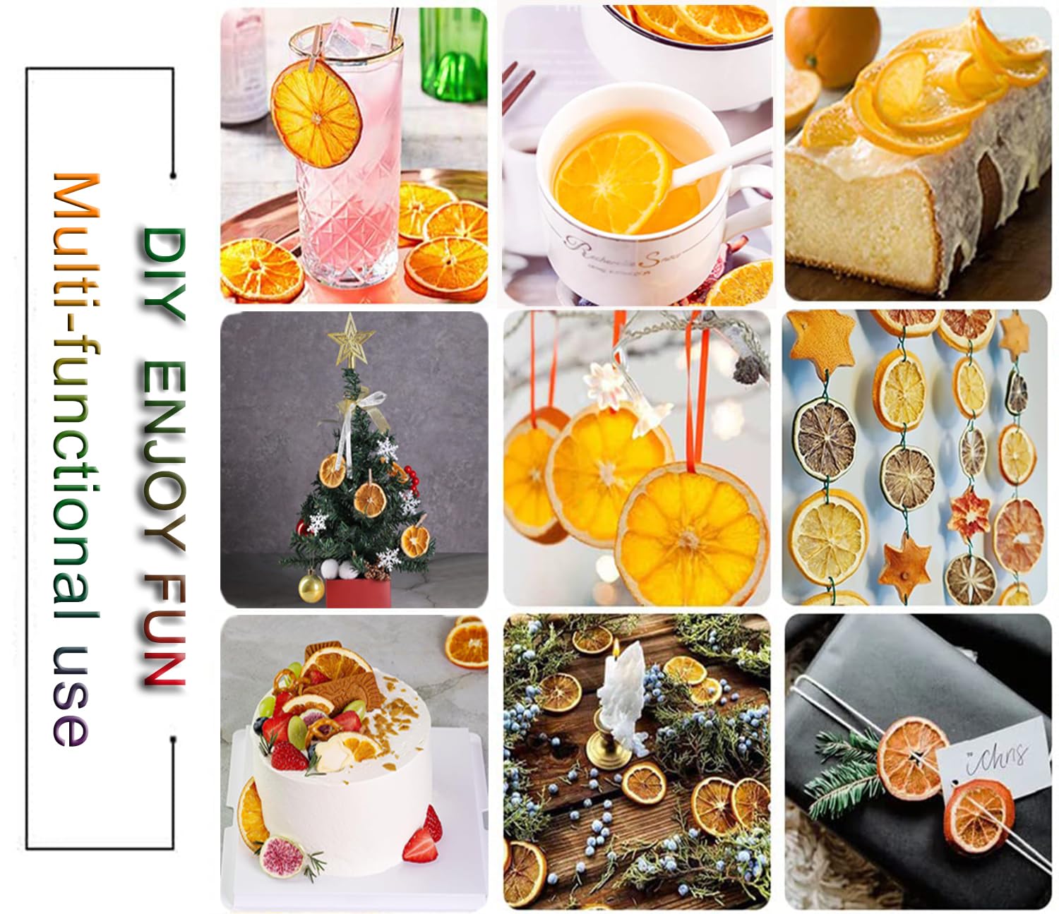 Detalle de Dried Orange Slices, 7.1 oz / 200 g, Sugar-Free, Approx. 40–50+ Slices