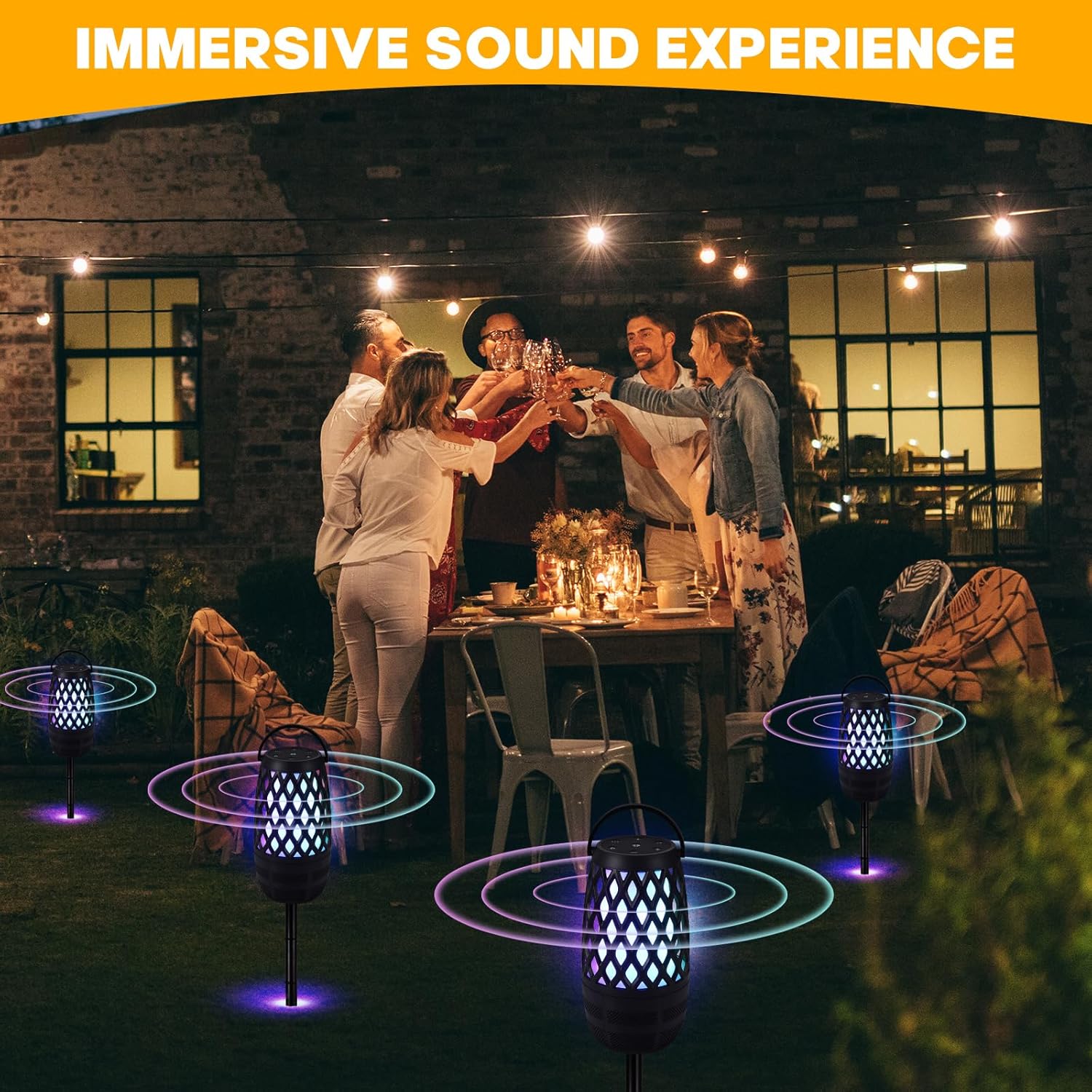 Thumbnail 5 de 2 Pack Outdoor Bluetooth Speakers