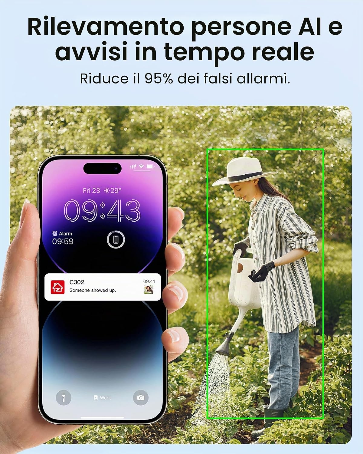Thumbnail 2 de ZOSI 3MP Kit Videosorveglianza WiFi Esterno C302: 8CH NVR con 4 Telecamere WiFi 6 e AI