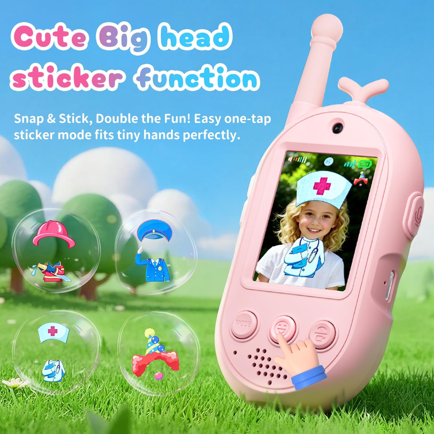 Detalle 1 de Video Walkie Talkies for Kids, 2-Pack