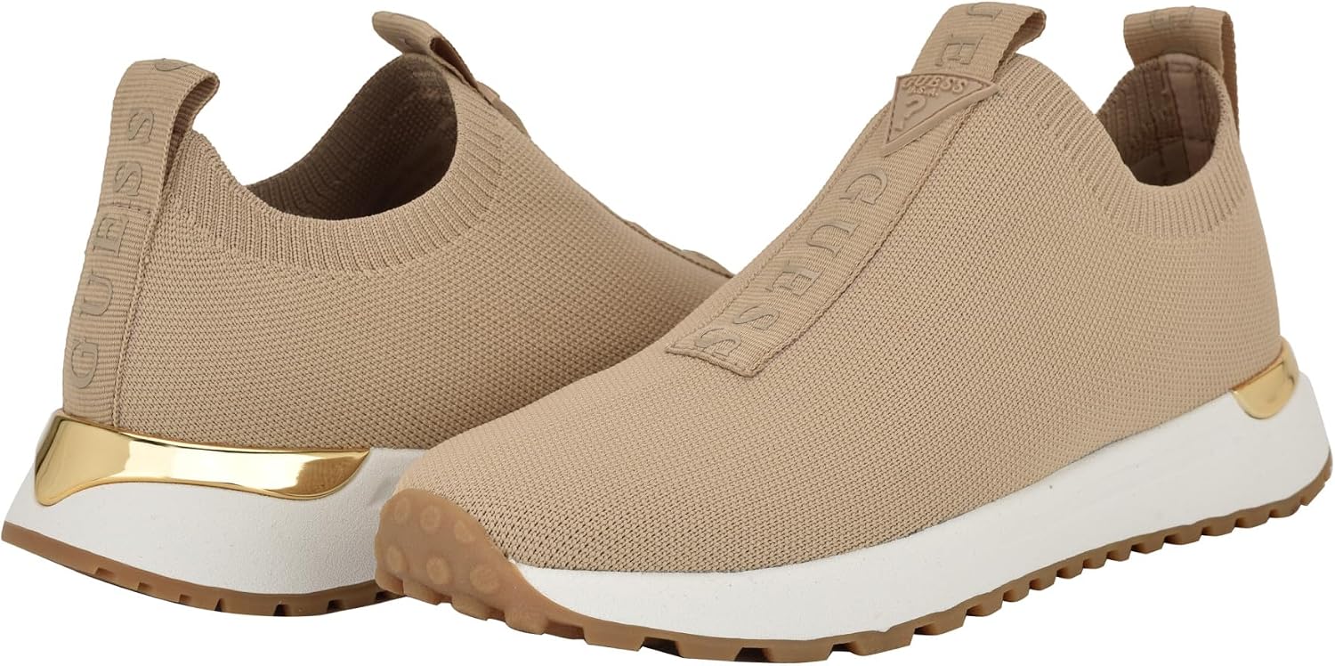 Detalle de Guess Women's Farroo: Everyday Slip-On Sneakers with Subtle Lift