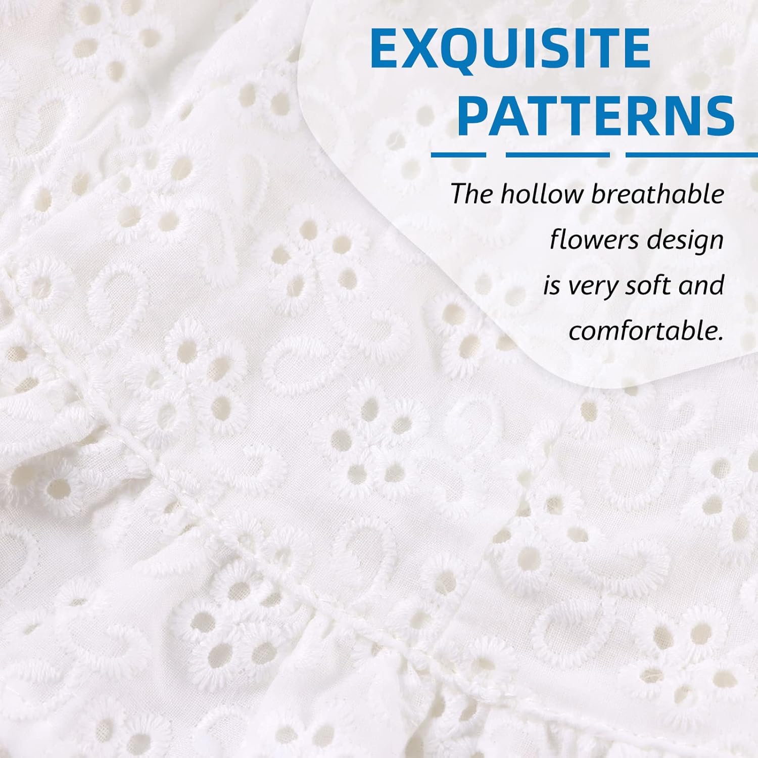 Thumbnail 2 de XIAOHAWANG Baby Girl Sun Hat Embroidered Flowers